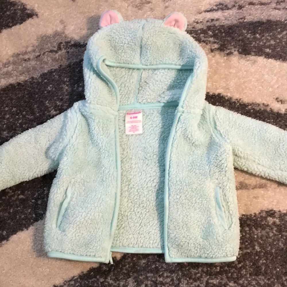 Garanimals 6-9M Furry Mint Winter Jacket